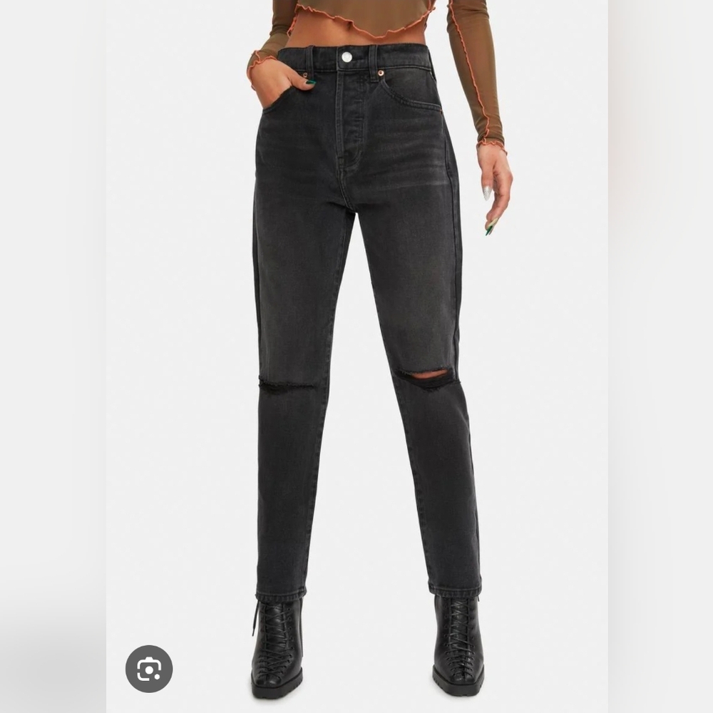 Pistola Keaton High Rise Distressed Slim Straight Jeans